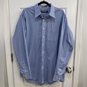 Kirkland Signature Blue Casual Button Down Shirt